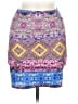 River Island Print Purple Pink Casual Skirt Size 8 - photo 1