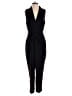 H&M 100% Polyester Solid Black Jumpsuit Size 8 - photo 1