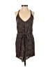 American Eagle Outfitters 100% Viscose Animal Print Brown Romper Size S - photo 1