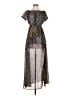 Lulus 100% Polyester Print Silver Cocktail Dress Size XS - photo 1