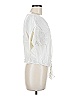 Everlane 100% Cupro Ivory Short Sleeve Blouse Size 8 - photo 4