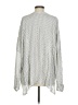 Koch 100% Viscose Silver Long Sleeve Blouse Size S - photo 2