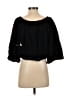 Assorted Brands 100% Rayon Black 3/4 Sleeve Blouse Size S - photo 2