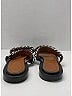 Givenchy Silver Black Leather Chain Link Sandals Size 7 - photo 3