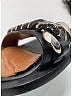 Givenchy Silver Black Leather Chain Link Sandals Size 7 - photo 8