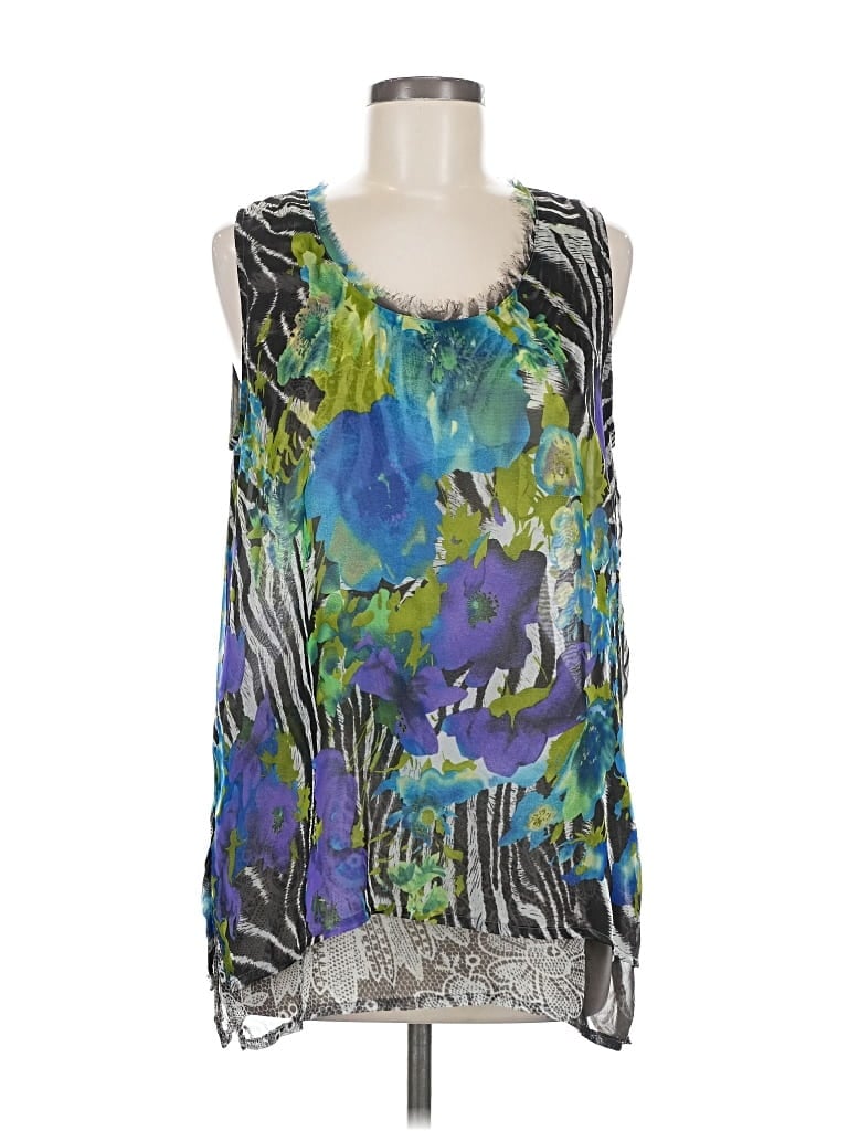 Pre-owned Alberto Makali Sleeveless Blouse In Blue