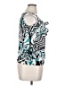 Unique Spectrum 100% Rayon Teal 3/4 Sleeve Blouse Size XL - photo 5