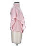 Halston Heritage Pink Short Sleeve Blouse Size 0 - photo 4