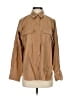 Max Studio Tan Long Sleeve Button-Down Shirt Size XS - photo 1