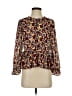 Madewell 100% Polyester Burgundy Long Sleeve Blouse Size XXS - photo 1