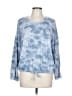 Splendid Tie-dye Blue Sweatshirt Size L - photo 1