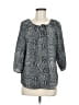 Ann Taylor LOFT 100% Polyester Gray 3/4 Sleeve Blouse Size M - photo 1