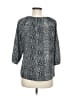 Ann Taylor LOFT 100% Polyester Gray 3/4 Sleeve Blouse Size M - photo 2