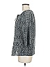 Ann Taylor LOFT 100% Polyester Gray 3/4 Sleeve Blouse Size M - photo 5