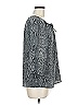 Ann Taylor LOFT 100% Polyester Gray 3/4 Sleeve Blouse Size M - photo 4