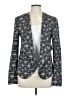 Halogen 100% Polyester Print Gray Blazer Size L - photo 1