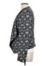 Halogen 100% Polyester Print Gray Blazer Size L - photo 5