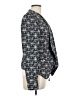 Halogen 100% Polyester Print Gray Blazer Size L - photo 4