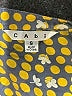 CAbi Yellow Short Sleeve Blouse Size S - photo 7