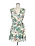 Emory Park 100% Rayon Tropical White Cocktail Dress Size M - photo 1