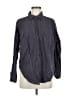 Torrid 100% Cotton Solid Gray Long Sleeve Button-Down Shirt Size Med Plus (00) - photo 1