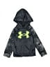 Under Armour 100% Polyester Black Zip Up Hoodie Size 4 - photo 1
