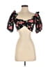 Alice McCall 100% Polyester Black Short Sleeve Blouse Size 6 - photo 1