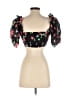 Alice McCall 100% Polyester Black Short Sleeve Blouse Size 6 - photo 2