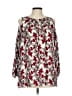 Max Edition 100% Polyester Red 3/4 Sleeve Blouse Size L - photo 1