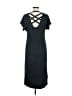 Athleta Solid Black Casual Dress Size M - photo 2