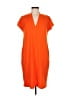 Halogen 100% Polyester Orange Casual Dress Size M - photo 1