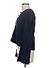 Intermix Solid Blue Long Sleeve Blouse Size S - photo 5