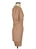 Zara Solid Tan Casual Dress Size S - photo 4