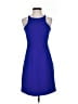 J.Crew 100% Polyester Solid Blue Cocktail Dress Size 0 - photo 1