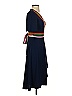 Tory Burch 100% Polyester Color Block Blue Cocktail Dress Size 2 - photo 4