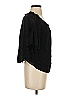 Maven West 100% Cupro Black Short Sleeve Blouse Size XS - photo 4