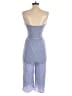 She + Sky 100% Rayon Hearts Blue Jumpsuit Size S - photo 2
