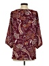 Renee C. 100% Polyester Burgundy 3/4 Sleeve Blouse Size M - photo 2