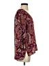 Renee C. 100% Polyester Burgundy 3/4 Sleeve Blouse Size M - photo 4