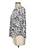 Peck & Peck Animal Print Ivory 3/4 Sleeve Blouse Size S - photo 5