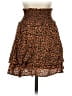 Rails Animal Print Brown Casual Skirt Size XS - photo 1