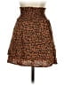 Rails Animal Print Brown Casual Skirt Size XS - photo 2