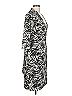 Dani Max 100% Polyester Print Black Casual Dress Size 10 (petite) - photo 4