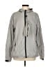 Assorted Brands 100% Polyester Solid Gray Windbreaker Size M - photo 1