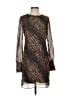 Miss Sixty 100% Polyester Tweed Brown Cocktail Dress Size 4 - photo 1
