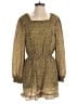 Hayden Animal Print Gold Tan Romper Size M - photo 1