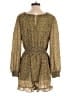 Hayden Animal Print Gold Tan Romper Size M - photo 2