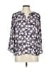 Daniel Rainn 100% Polyester Purple 3/4 Sleeve Blouse Size L (petite) - photo 1
