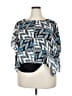 Alfani 100% Polyester Blue 3/4 Sleeve Blouse Size 18 - photo 1