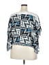 Alfani 100% Polyester Blue 3/4 Sleeve Blouse Size 18 - photo 2